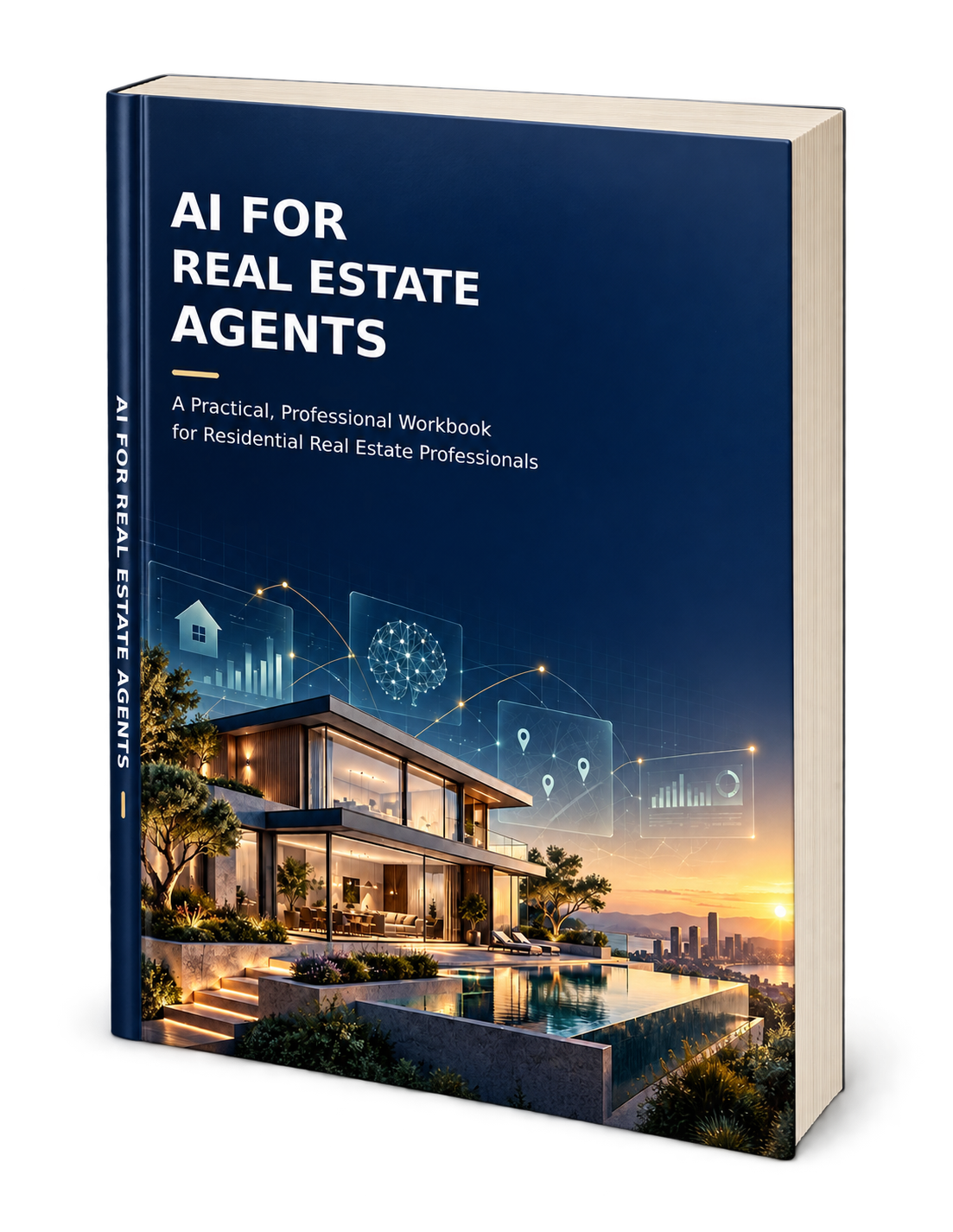 AI for Real Estate Agents 3D book mockup